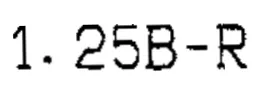 Wiring diagram label reading 1.25B-R