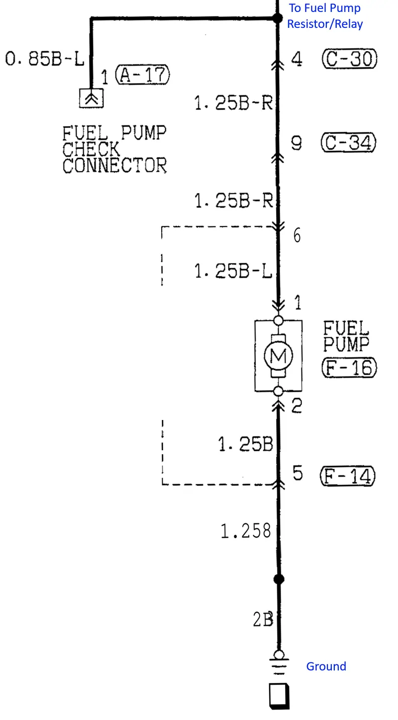 Cropped Down Version of the Fuel Pump Diagram